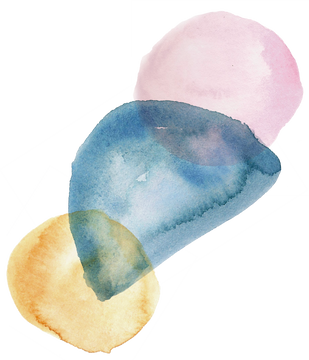 Watercolor Organic Splat Shape